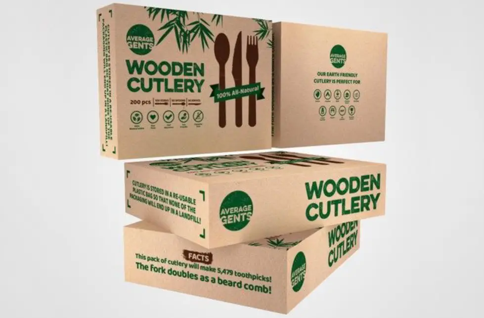 Sustainable Wooden Cutlery Box