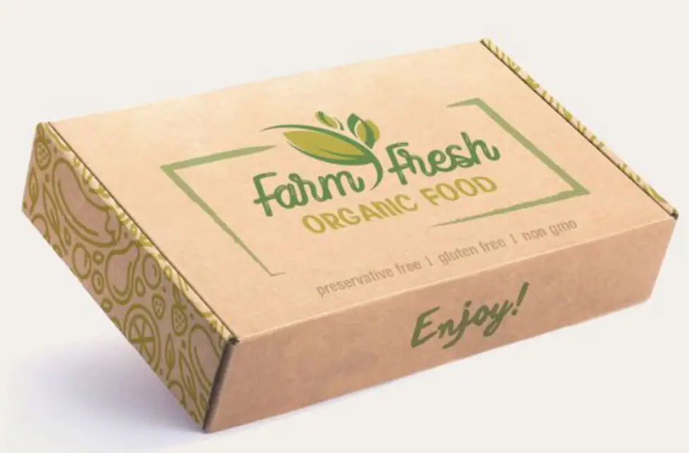 Fresh Organic Food Packing Box