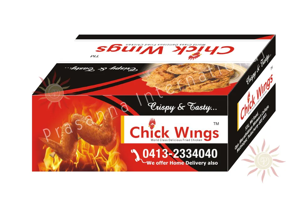 Chick Wings Brand Packing Box