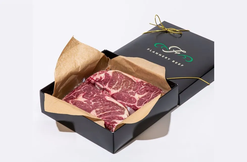 Flannery Beef Packaging Box