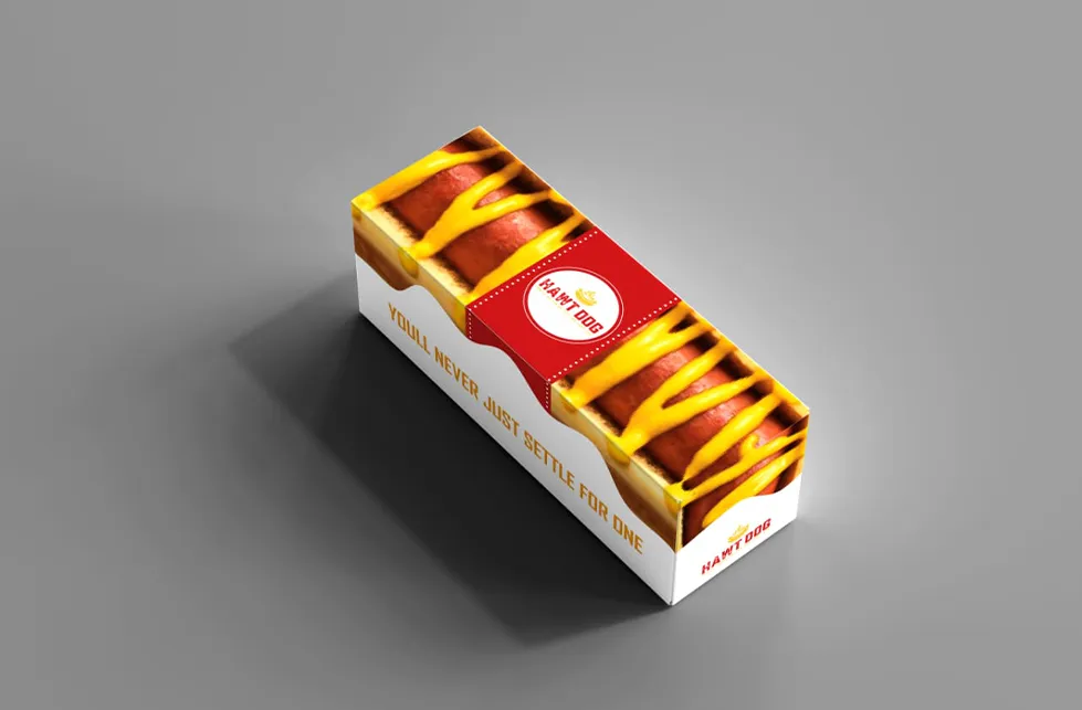 Hawt Hot Dog Packaging Box