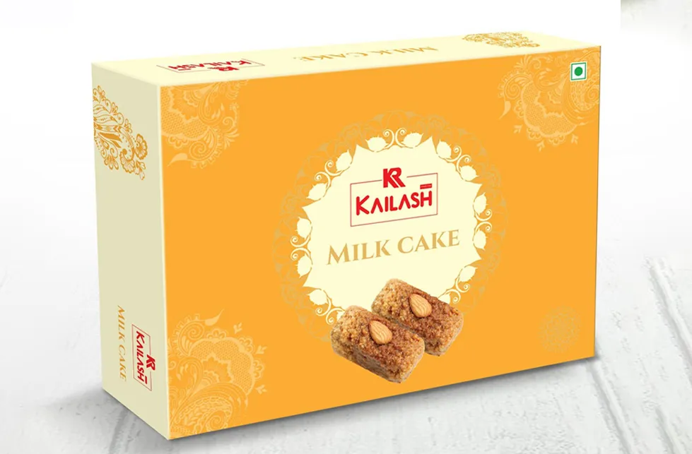 Kailash Milk Blue Cake Packaging Box