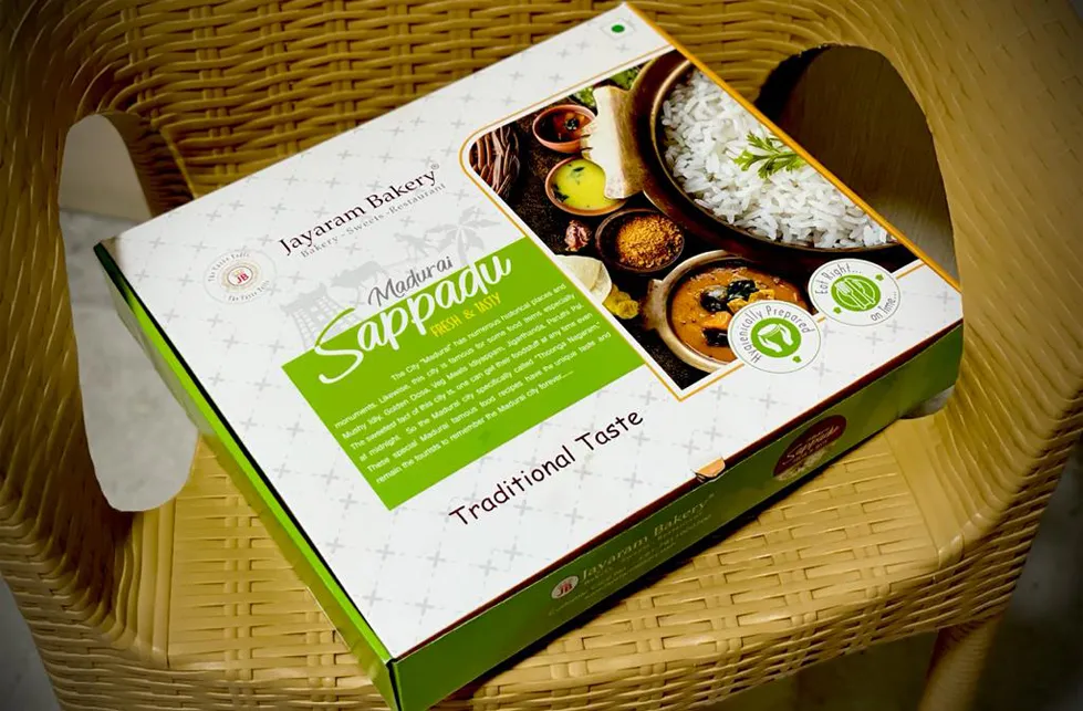 Jayaram Meals Packaging Box