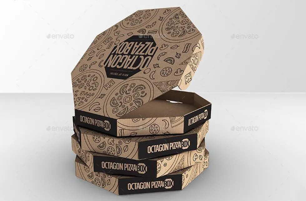 Octagon Pizza Box