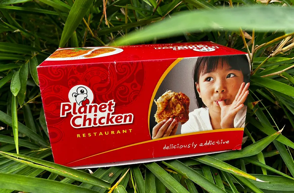 Planet Chicken Restaurant Packing Box