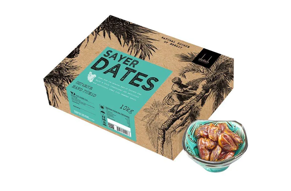 Printed Packing Box for Sayer Dates