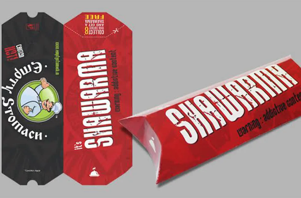 Custom Printed Shawarma Packaging Box