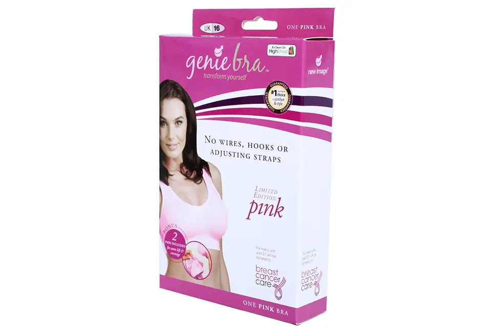 Genie Pink Bra Packaging Box