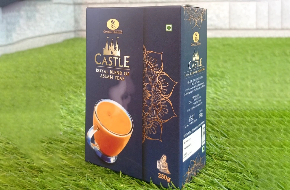 Castle Assam Tea Powder Box
